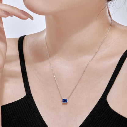 [Revel Jewelry]Luxurious Square Shape Colorful Necalack