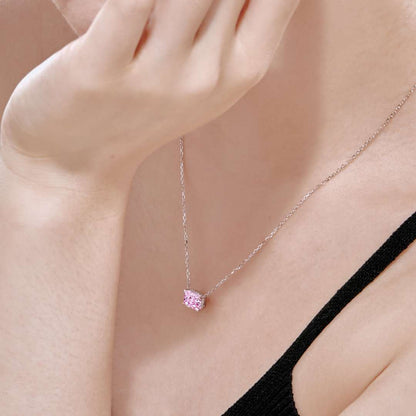 [Revel Jewelry]Luxurious Square Shape Colorful Necalack