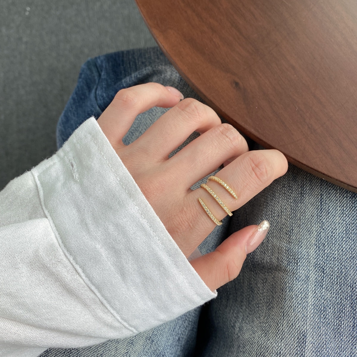 [Revel Jewelry]Unique Vibrant Entangle Daily Ring