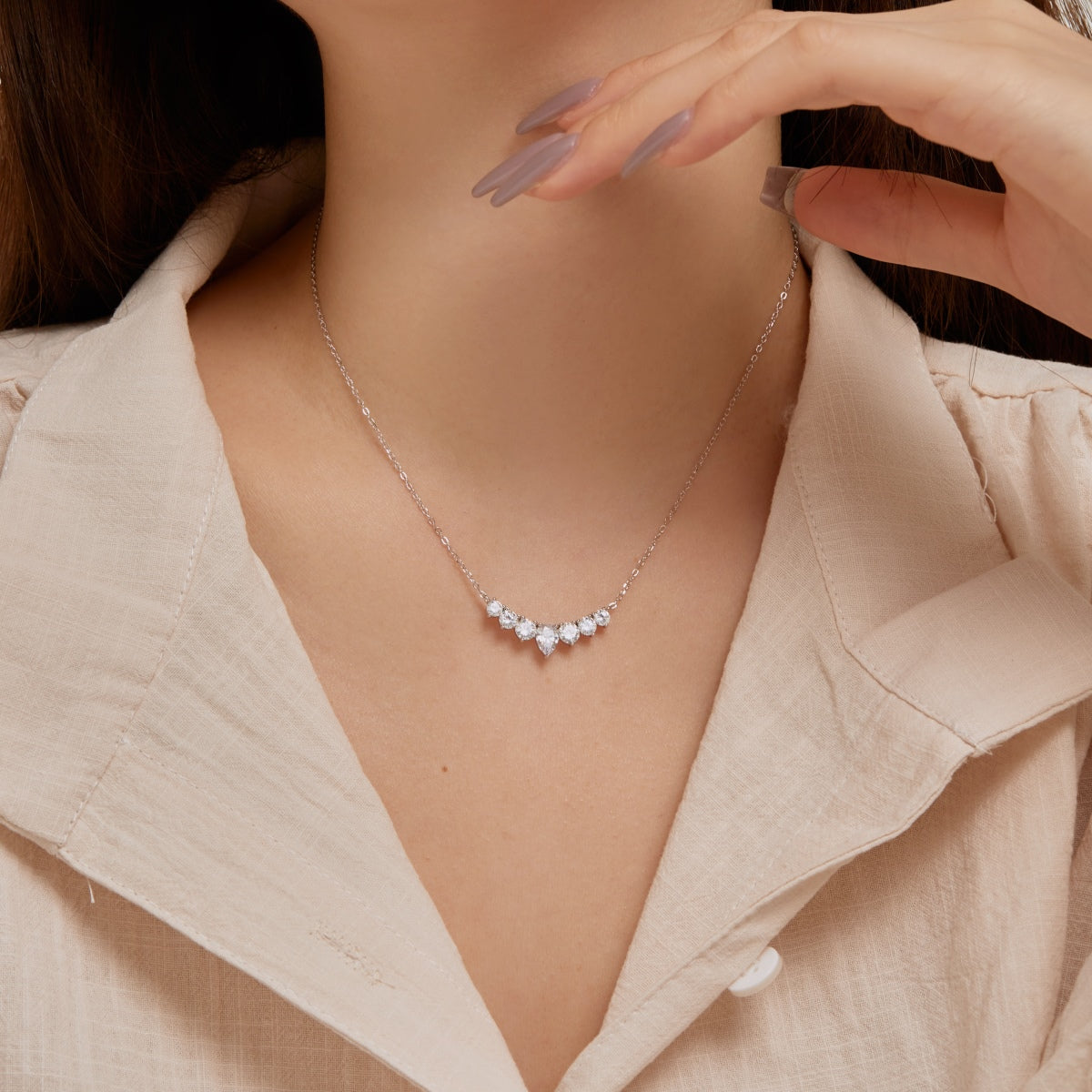 [Revel Jewelry]Zarte Bunte Herz-Halskette