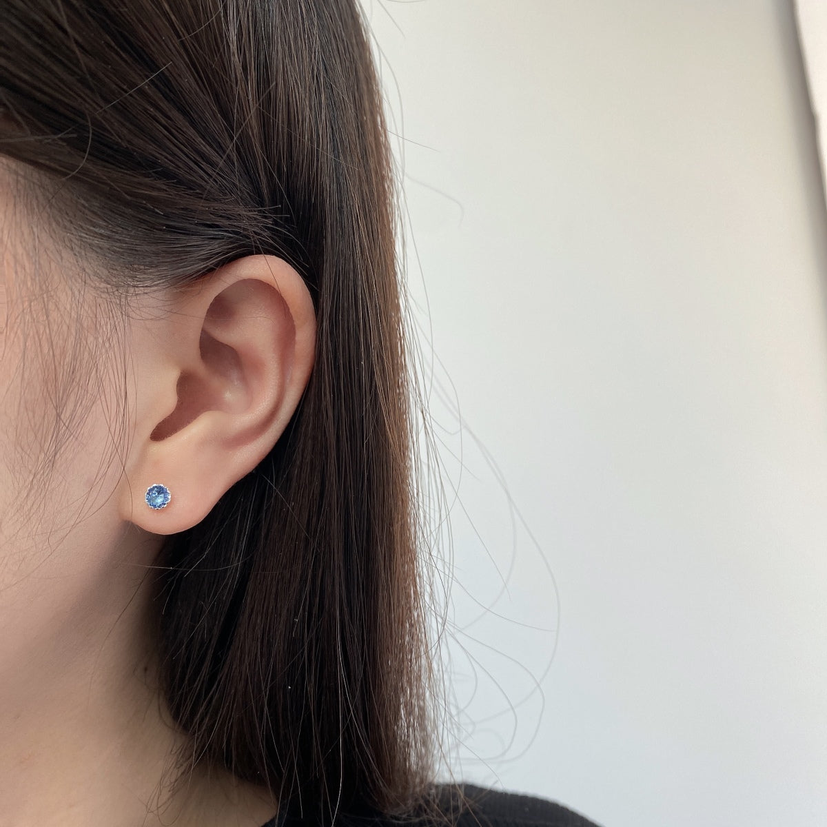 [Revel Jewelry]Sparkling Colorful Round Shape Earrings