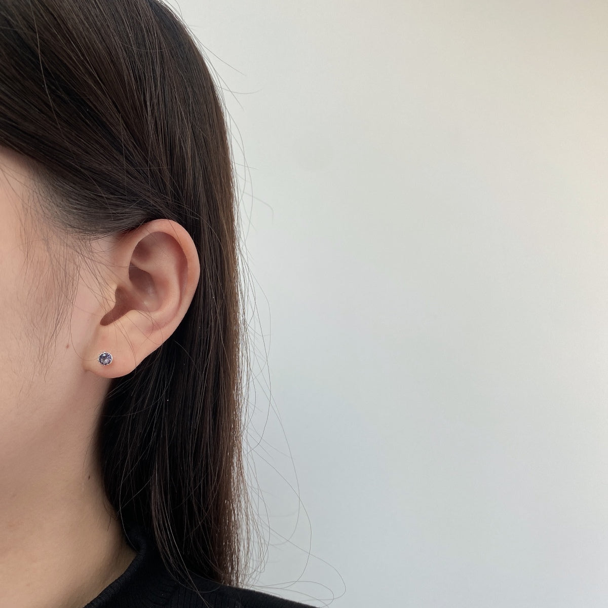 [Revel Jewelry]Sparkling Colorful Round Shape Earrings