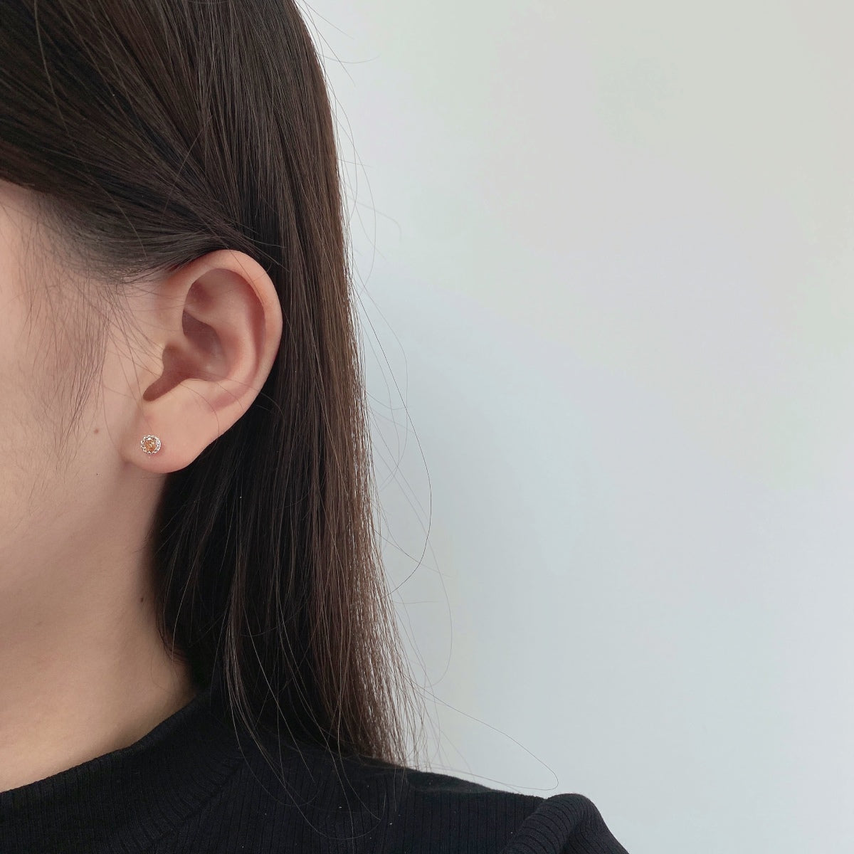 [Revel Jewelry]Sparkling Colorful Round Shape Earrings