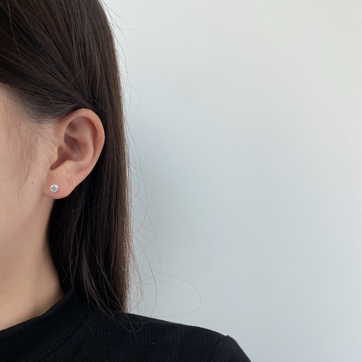 [Revel Jewelry]Sparkling Colorful Round Shape Earrings