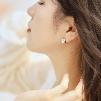 [Revel Jewelry]Dainty Bread Pearl Earrings
