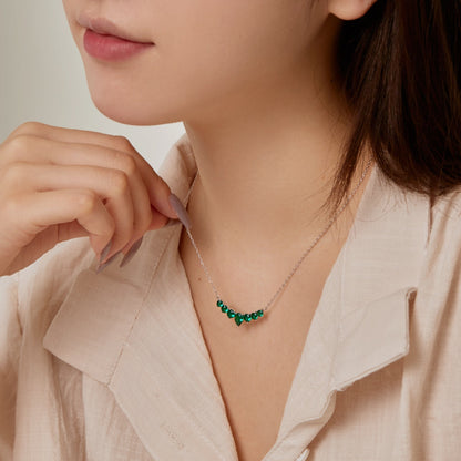 [Revel Jewelry]Zarte Bunte Herz-Halskette
