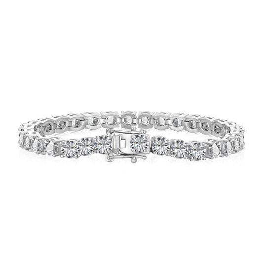 [Revel Jewelry]Verzierte funkelnde Hochzeitsarmband mit runden Steinen