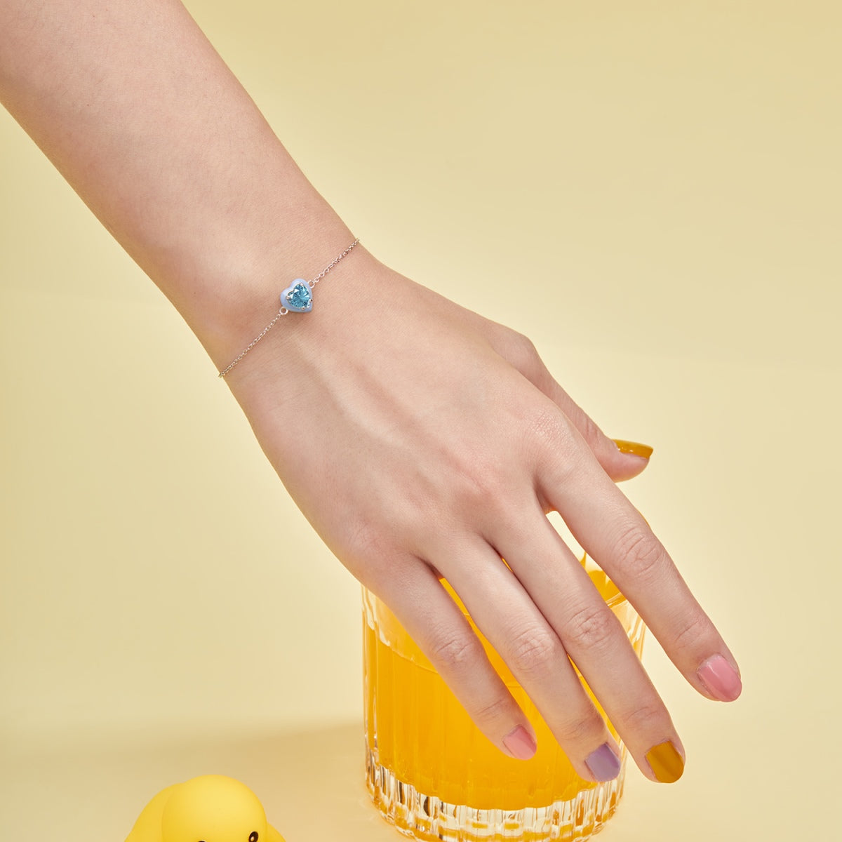 [Revel Jewelry]きらめくロマンチックなハート型恋人ブレスレット