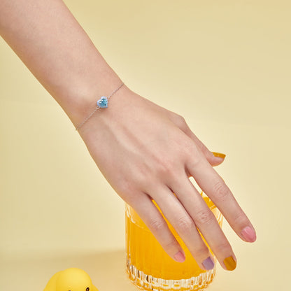 [Revel Jewelry]きらめくロマンチックなハート型恋人ブレスレット