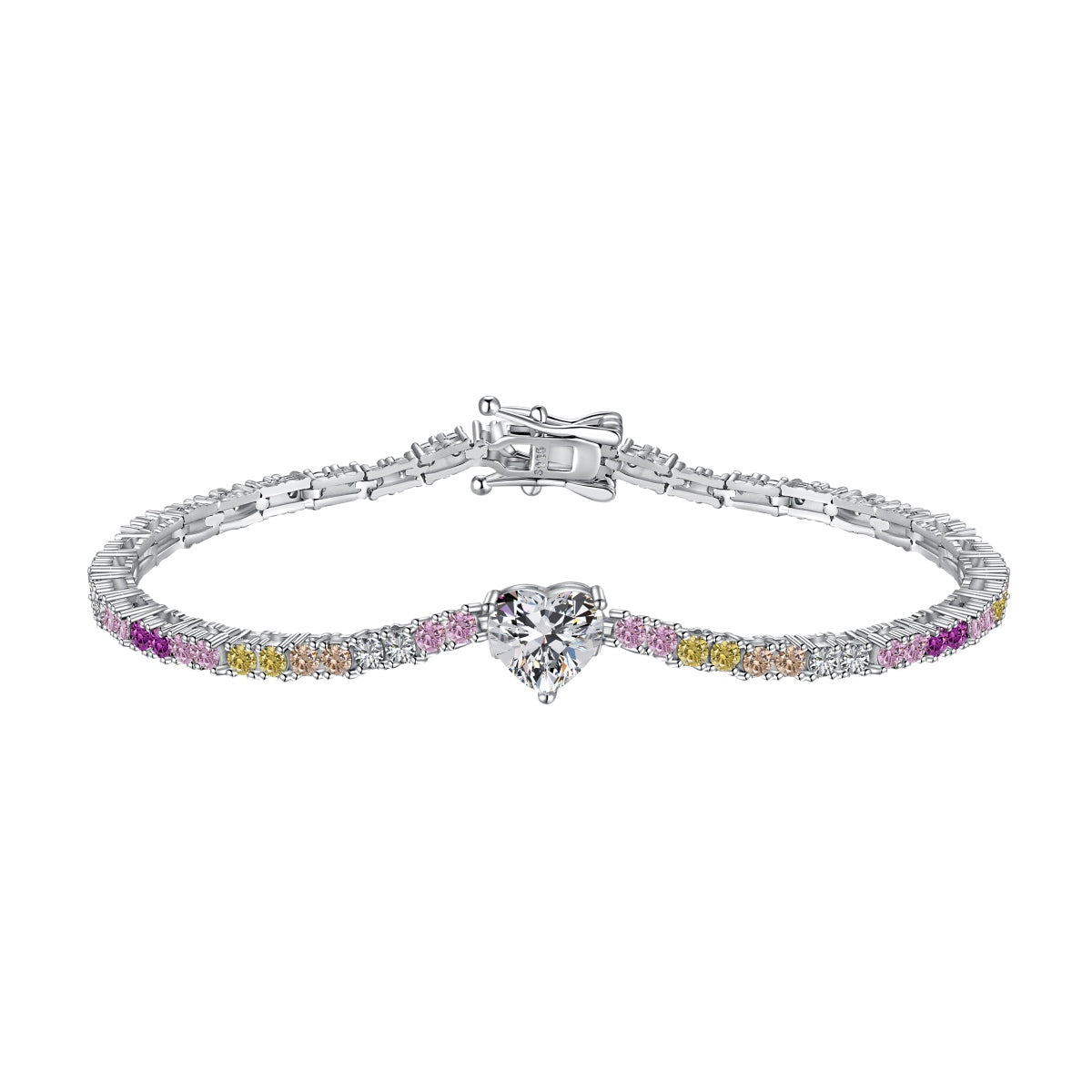 [Revel Jewelry]繊細なロマンティックハート型恋人ブレスレット