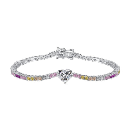 [Revel Jewelry]繊細なロマンティックハート型恋人ブレスレット