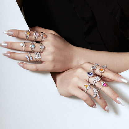 [Revel Jewelry]Unique Vivid Snake Shape Daily Ring