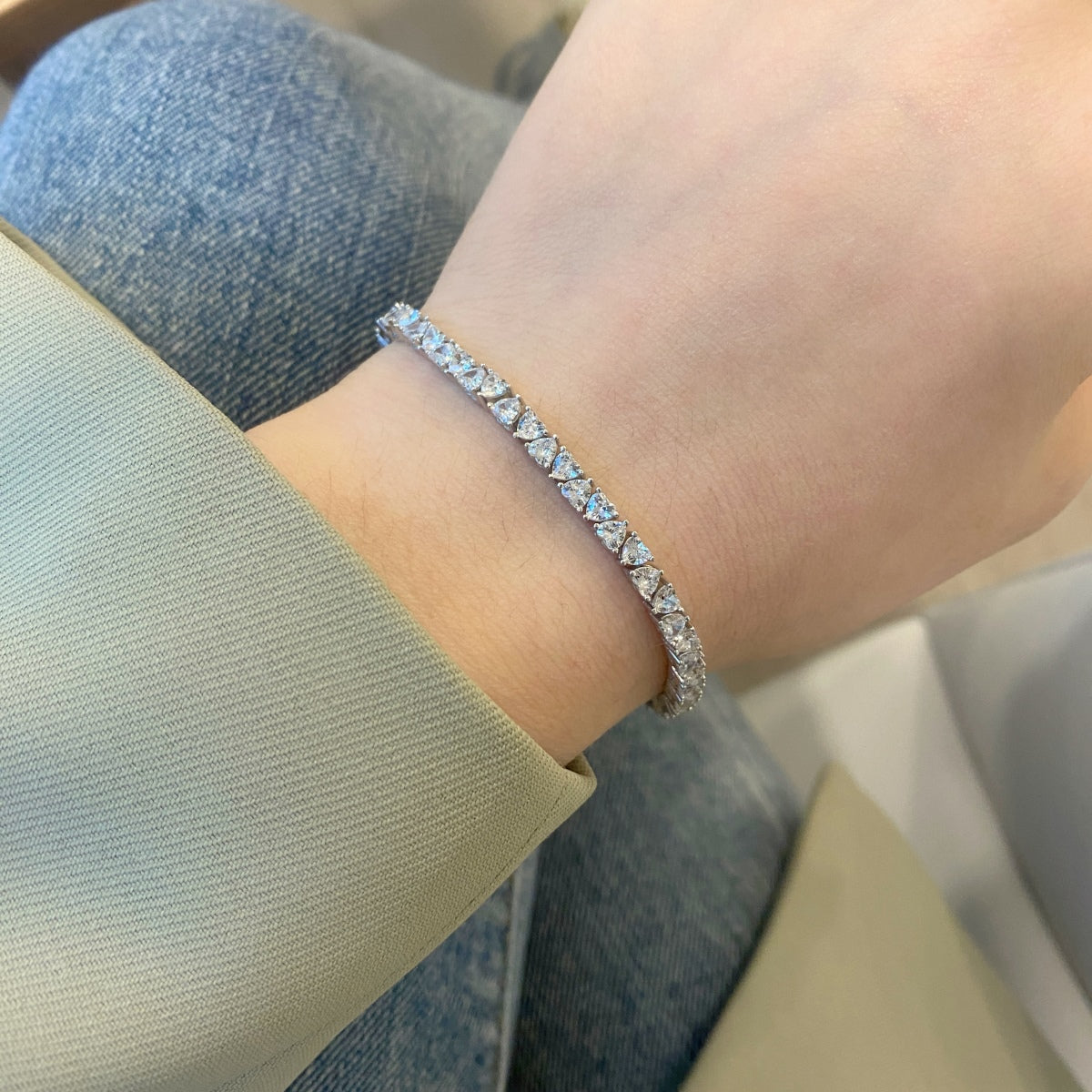 [Revel Jewelry]Dazzling Romantic Heart Shape Lover Bracelet