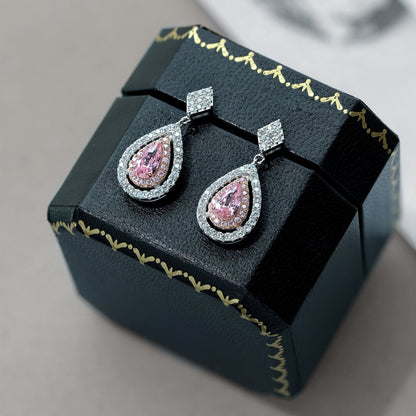 [Revel Jewelry]Ornate Delicate Water Drop Shape Banquet Earrings