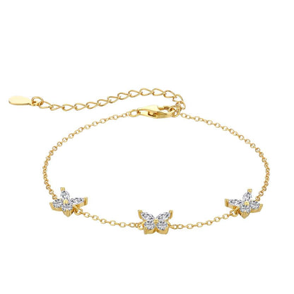 [Revel Jewelry]Halskette mit strahlendem Schmetterling