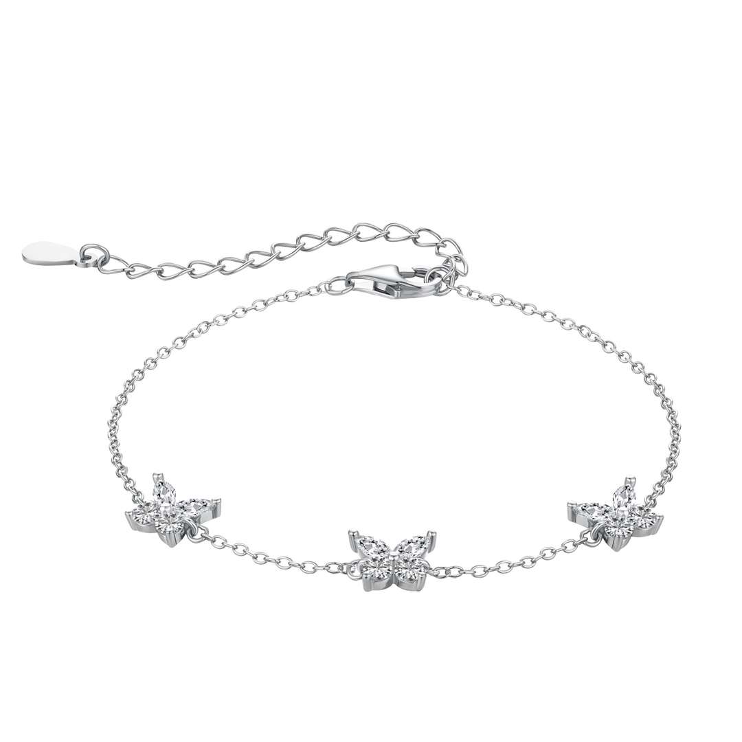 [Revel Jewelry]Halskette mit strahlendem Schmetterling