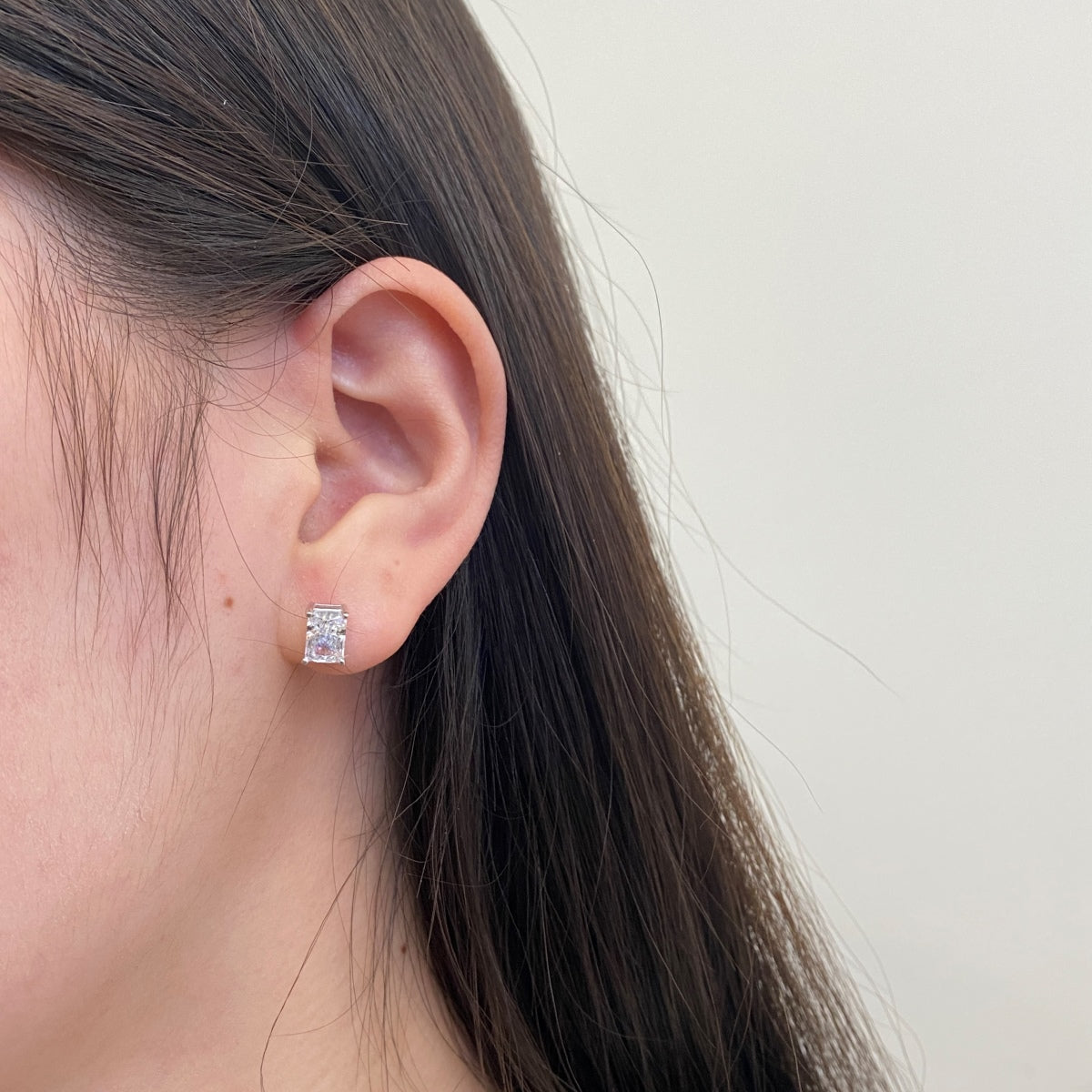 [Revel Jewelry]Radiant Luxurious Princess Cut Daily Earrings