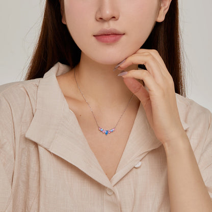 [Revel Jewelry]Zarte Bunte Herz-Halskette