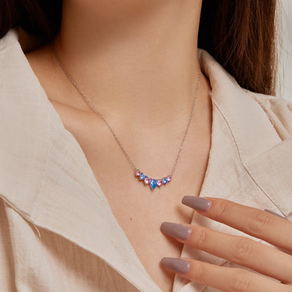 [Revel Jewelry]Zarte Bunte Herz-Halskette