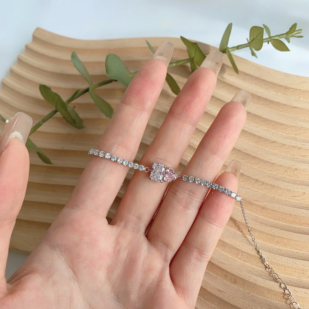 [Revel Jewelry]Dazzling Unique Multi Shape Lover Bracelet