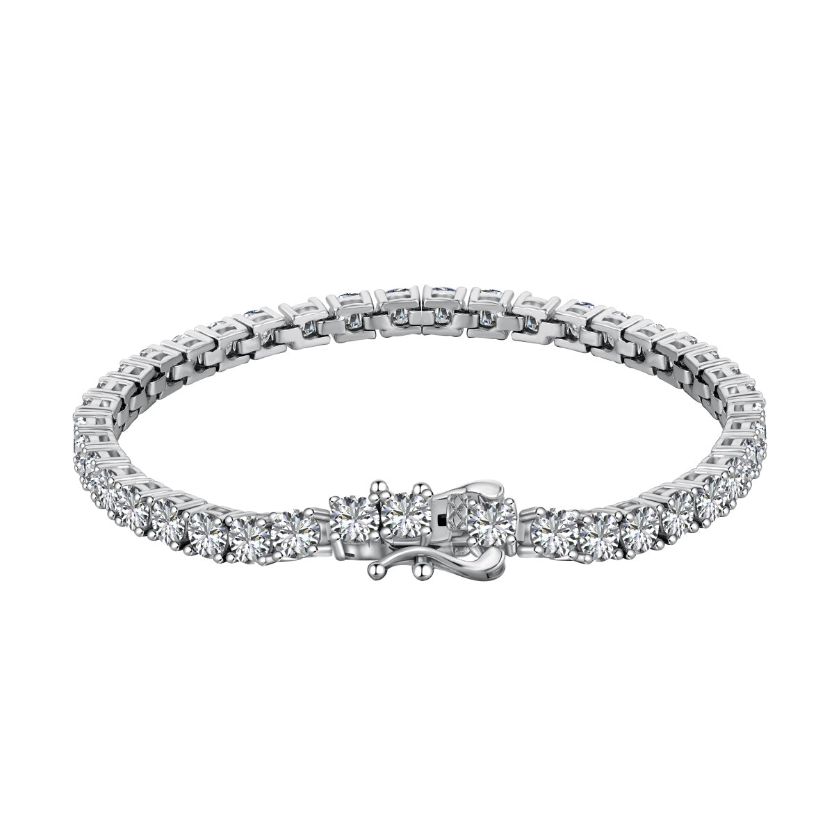 [Revel Jewelry]豪華な装飾のラウンドカットテニスブレスレット