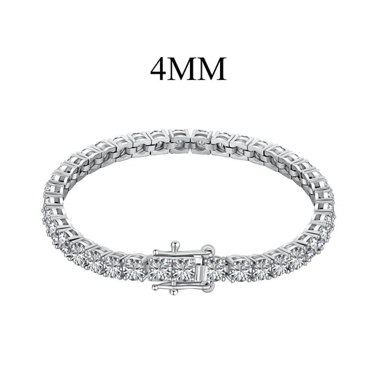 [Revel Jewelry]Strahlendes, farbenfrohes Partyarmband mit Rundschliff