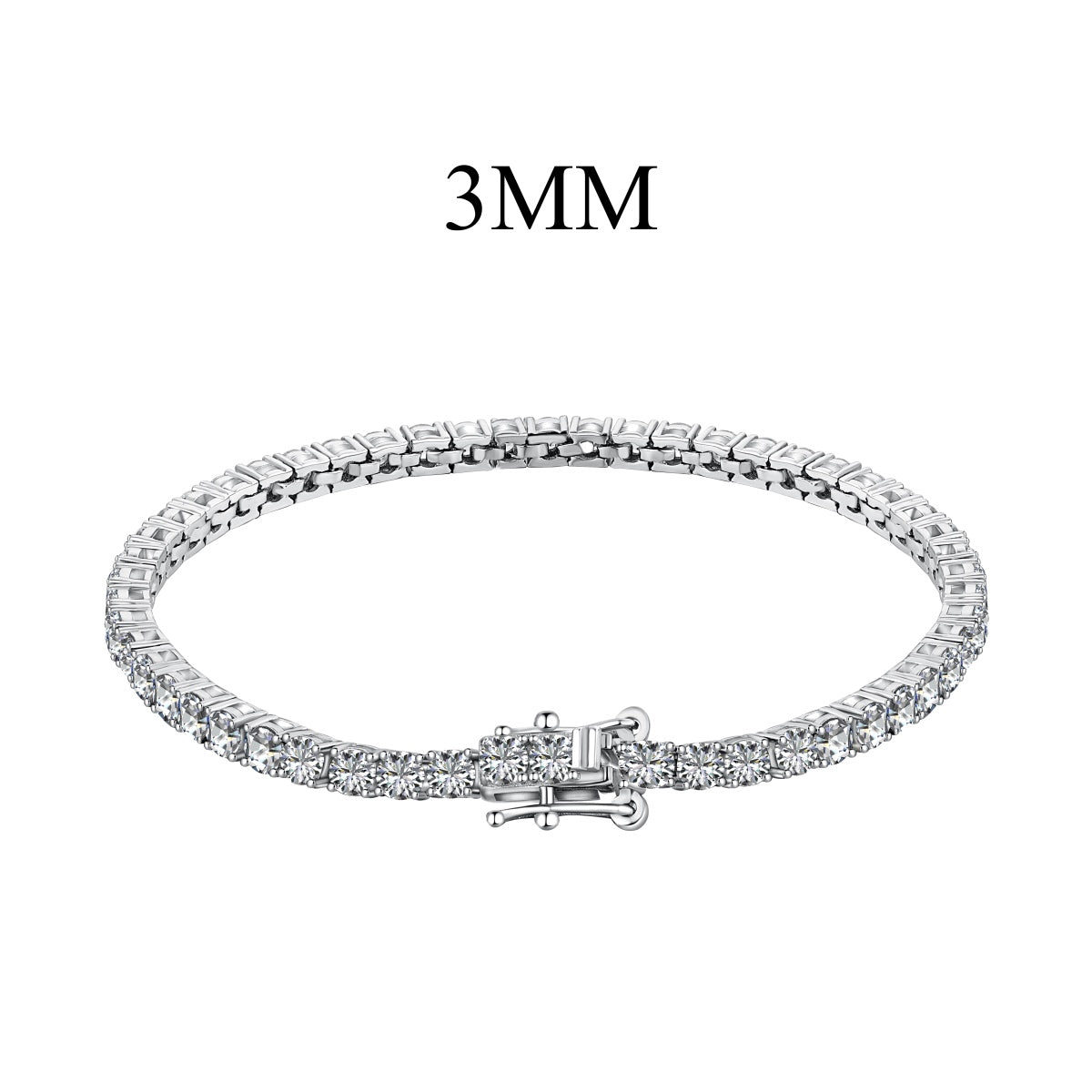 [Revel Jewelry]鮮やかなカラフルラウンドカットパーティブレスレット