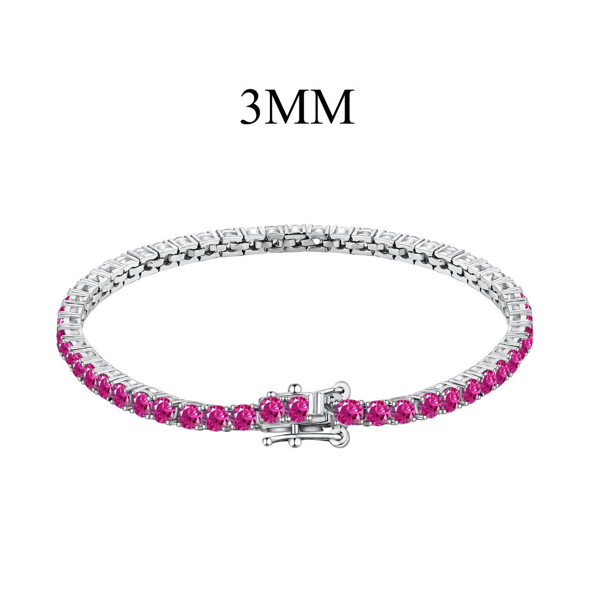 [Revel Jewelry]鮮やかなカラフルラウンドカットパーティブレスレット