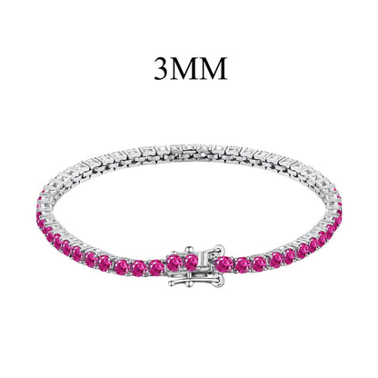 [Revel Jewelry]鮮やかなカラフルラウンドカットパーティブレスレット