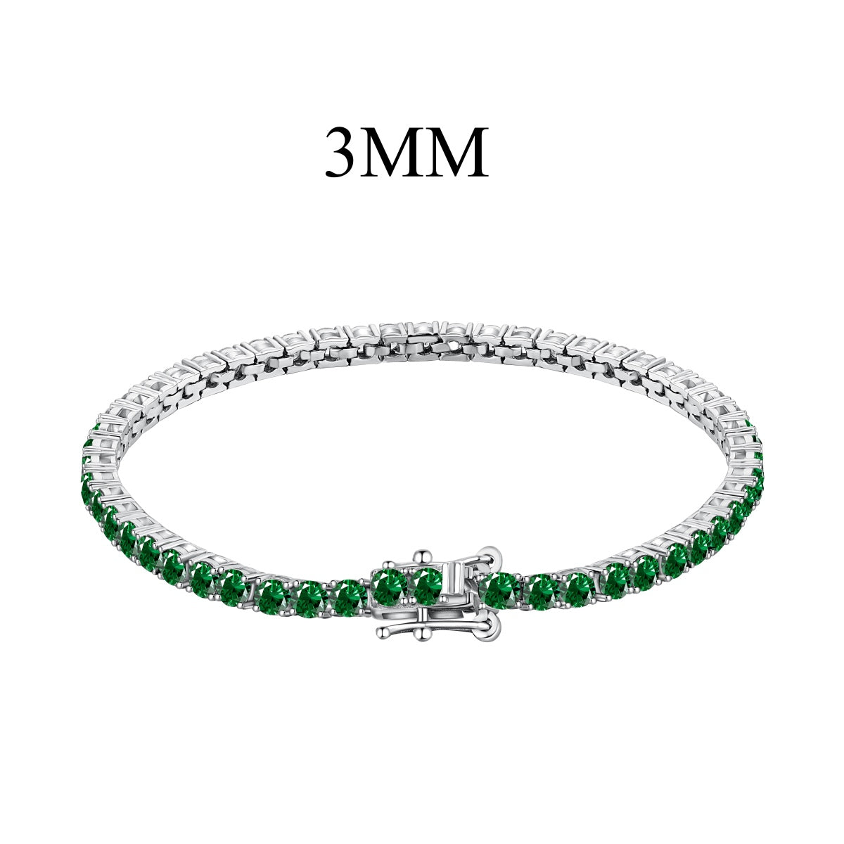 [Revel Jewelry]鮮やかなカラフルラウンドカットパーティブレスレット