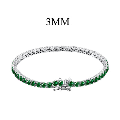 [Revel Jewelry]鮮やかなカラフルラウンドカットパーティブレスレット