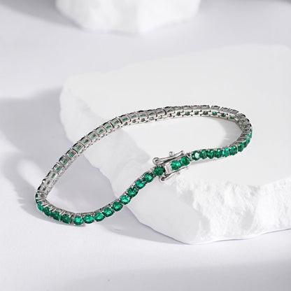 [Revel Jewelry]鮮やかなカラフルラウンドカットパーティブレスレット