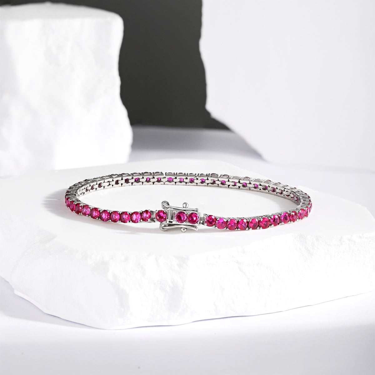 [Revel Jewelry]鮮やかなカラフルラウンドカットパーティブレスレット