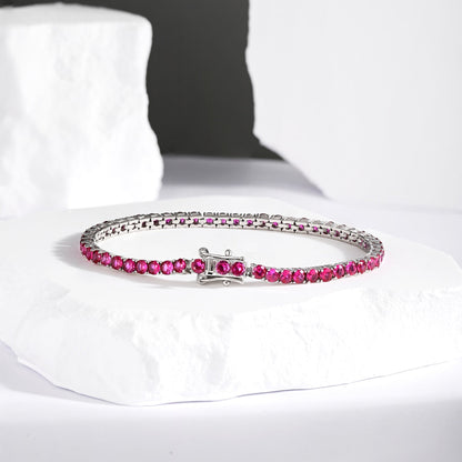 [Revel Jewelry]鮮やかなカラフルラウンドカットパーティブレスレット