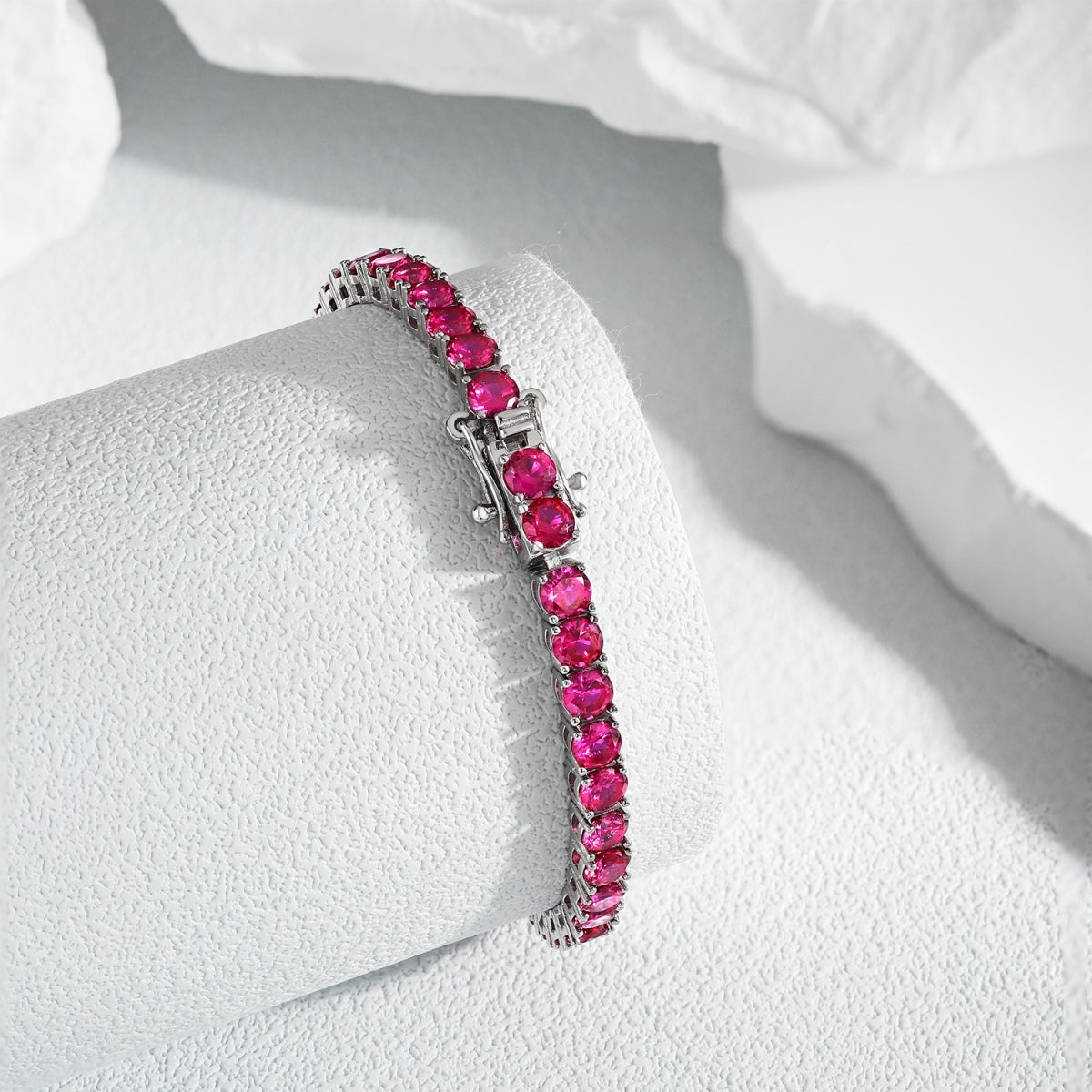 [Revel Jewelry]華やかなカラフルラウンドカットパーティブレスレット