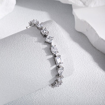 [Revel Jewelry]Einzigartiges, exquisites Armband mit mehreren Schliffformen für den Alltag