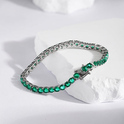 [Revel Jewelry]華やかなカラフルラウンドカットパーティブレスレット