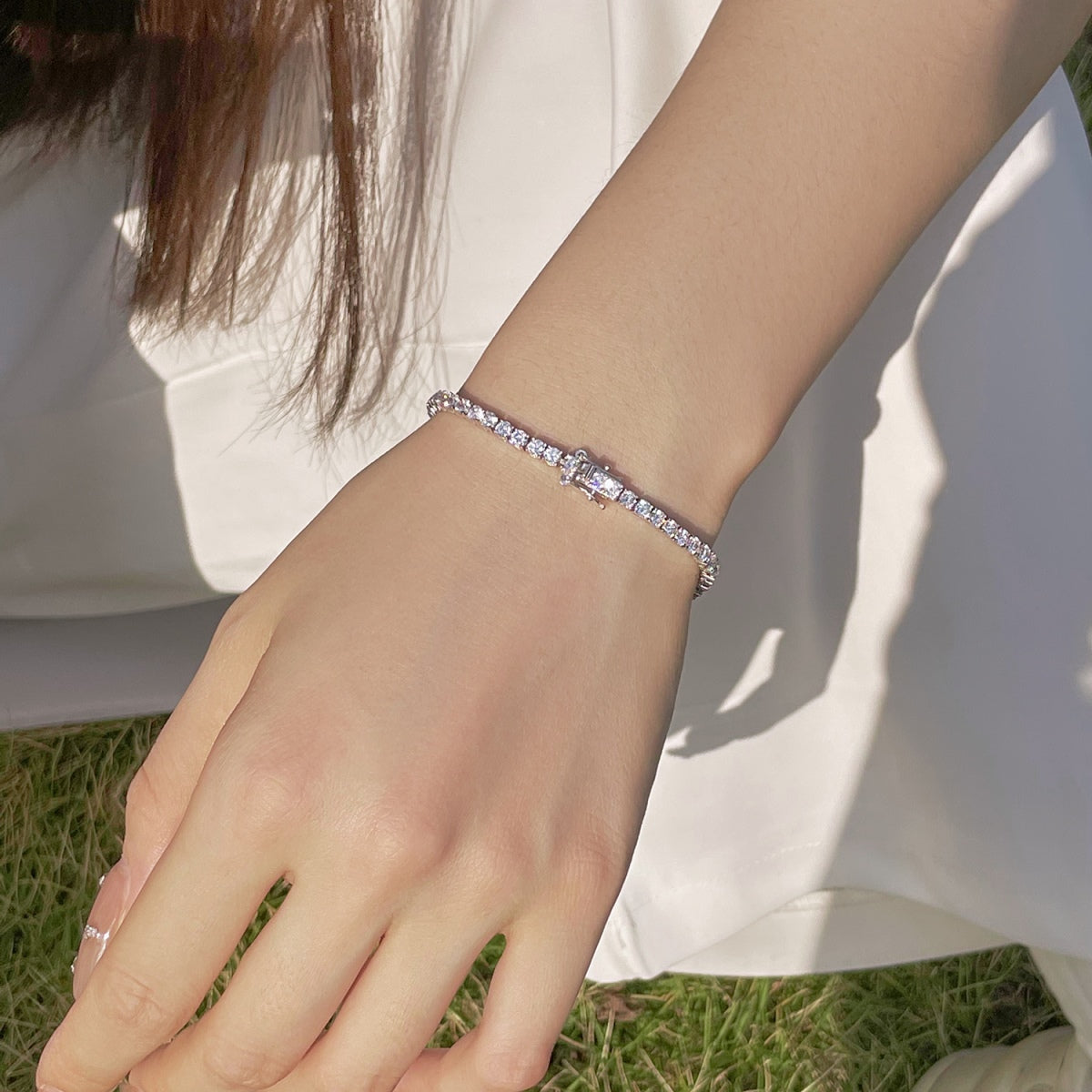 [Revel Jewelry]鮮やかなカラフルラウンドカットパーティブレスレット