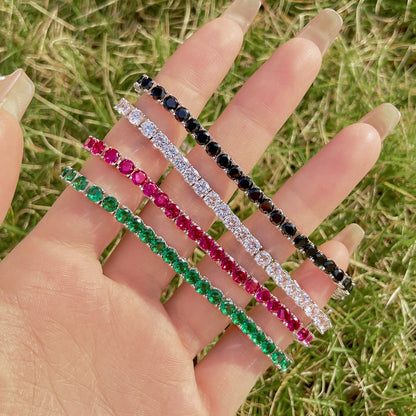 [Revel Jewelry]華やかなカラフルラウンドカットパーティブレスレット