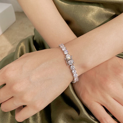 [Revel Jewelry]0.75 Carat Dazzling Round Cut Wedding Bracelet