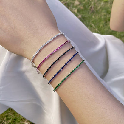 [Revel Jewelry]華やかでカラフルなラウンドカットのパーティーブレスレット