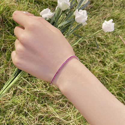 [Revel Jewelry]華やかでカラフルなラウンドカットのパーティーブレスレット