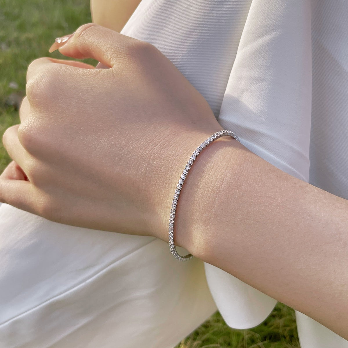 [Revel Jewelry]華やかでカラフルなラウンドカットのパーティーブレスレット