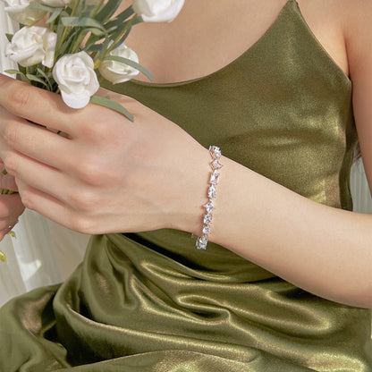 [Revel Jewelry]Einzigartiges, exquisites Armband mit mehreren Schliffformen für den Alltag