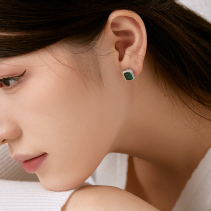[Revel Jewelry]Luxurious Dainty Emerald Cut Banquet Earrings
