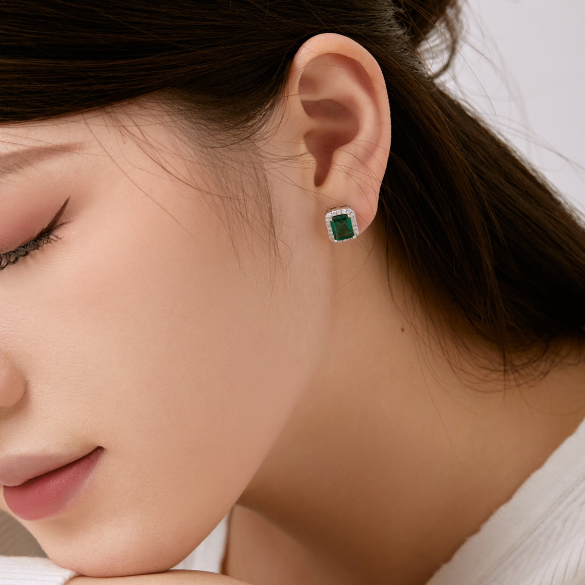 [Revel Jewelry]Luxurious Dainty Emerald Cut Banquet Earrings