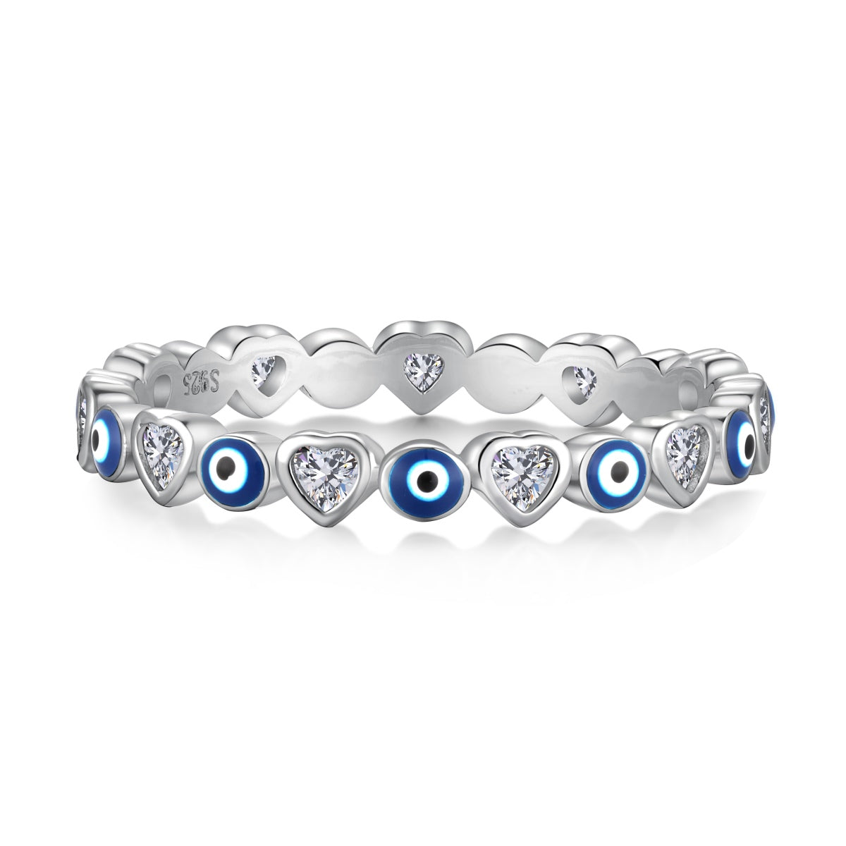 [Revel Jewelry]Radiant Colorful Round Shape Daily Ring