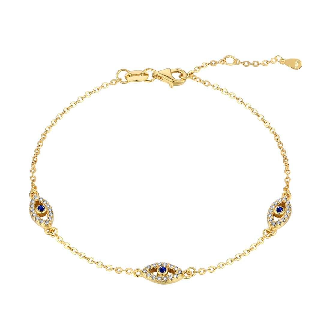 [Revel Jewelry]Evil Eye Shape Pendent Necklace