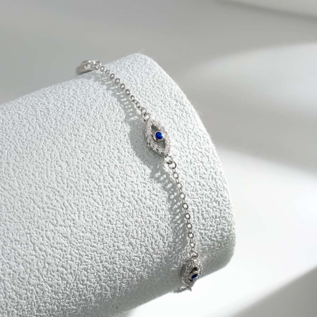 [Revel Jewelry]Evil Eye Shape Pendent Necklace