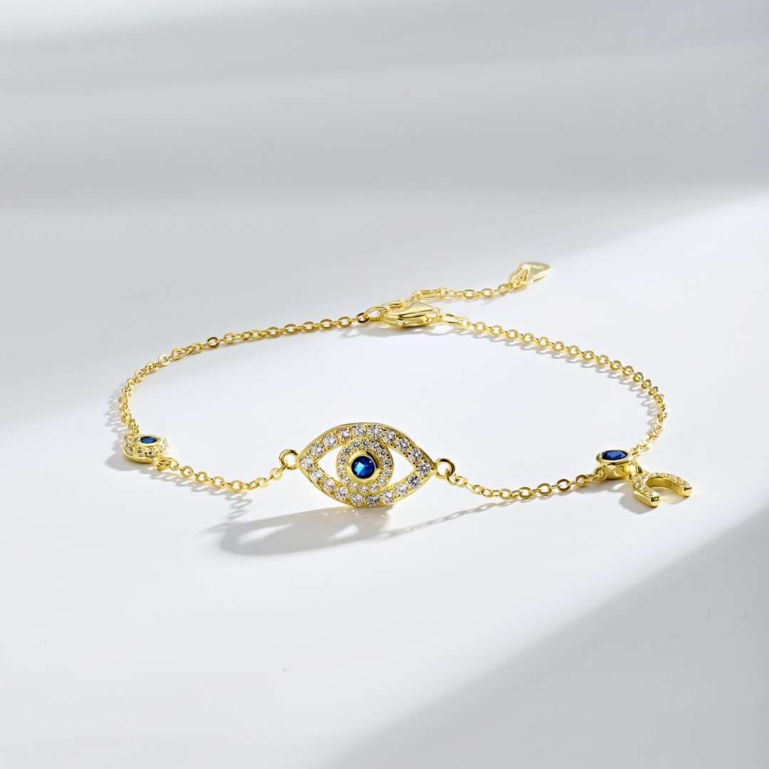 [Revel Jewelry]Dainty Eye Shape Necklace